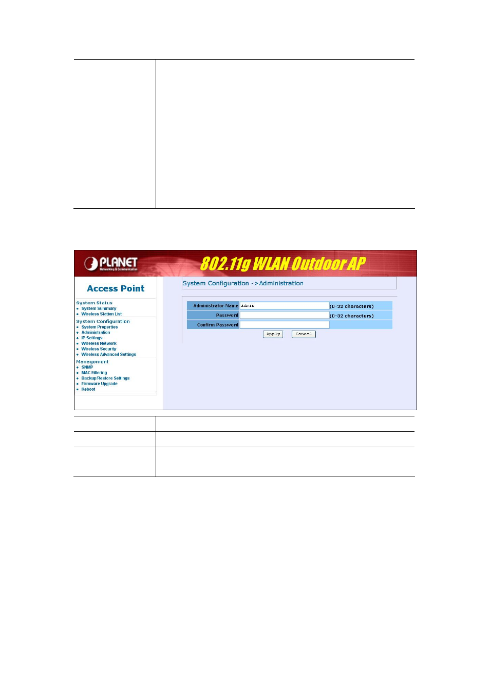 4 administration | PLANET WAP-6100 User Manual | Page 18 / 44