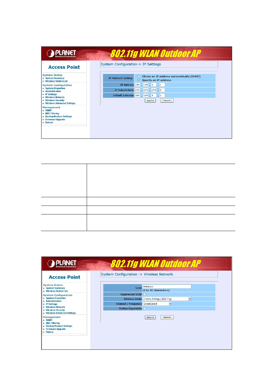 5 ip settings, 6 wireless network | PLANET WAP-6100 User Manual | Page 19 / 44