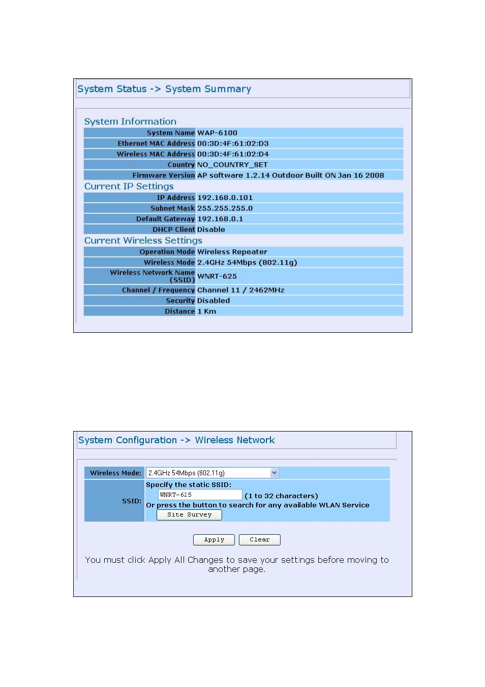 3 repeater mode, 1 wireless network, Epeater | PLANET WAP-6100 User Manual | Page 34 / 44