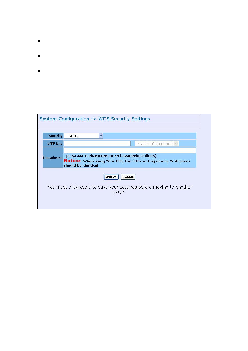 2 wds security settings | PLANET WAP-6100 User Manual | Page 37 / 44