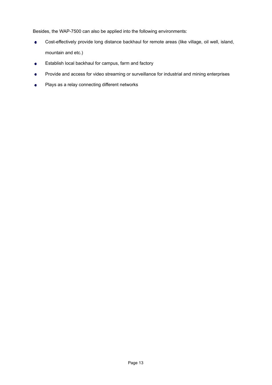 PLANET WAP-7500 User Manual | Page 13 / 82