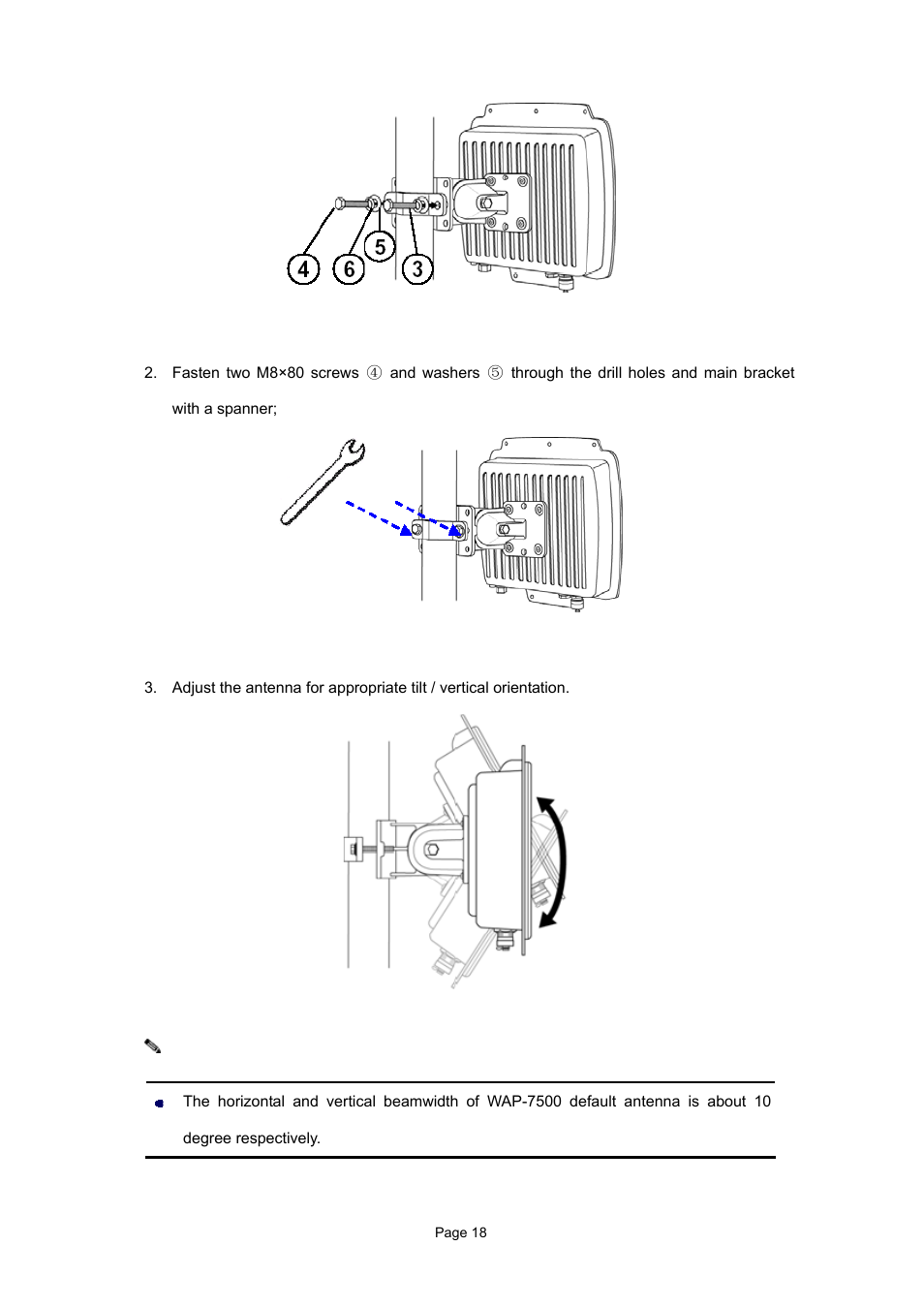 PLANET WAP-7500 User Manual | Page 18 / 82