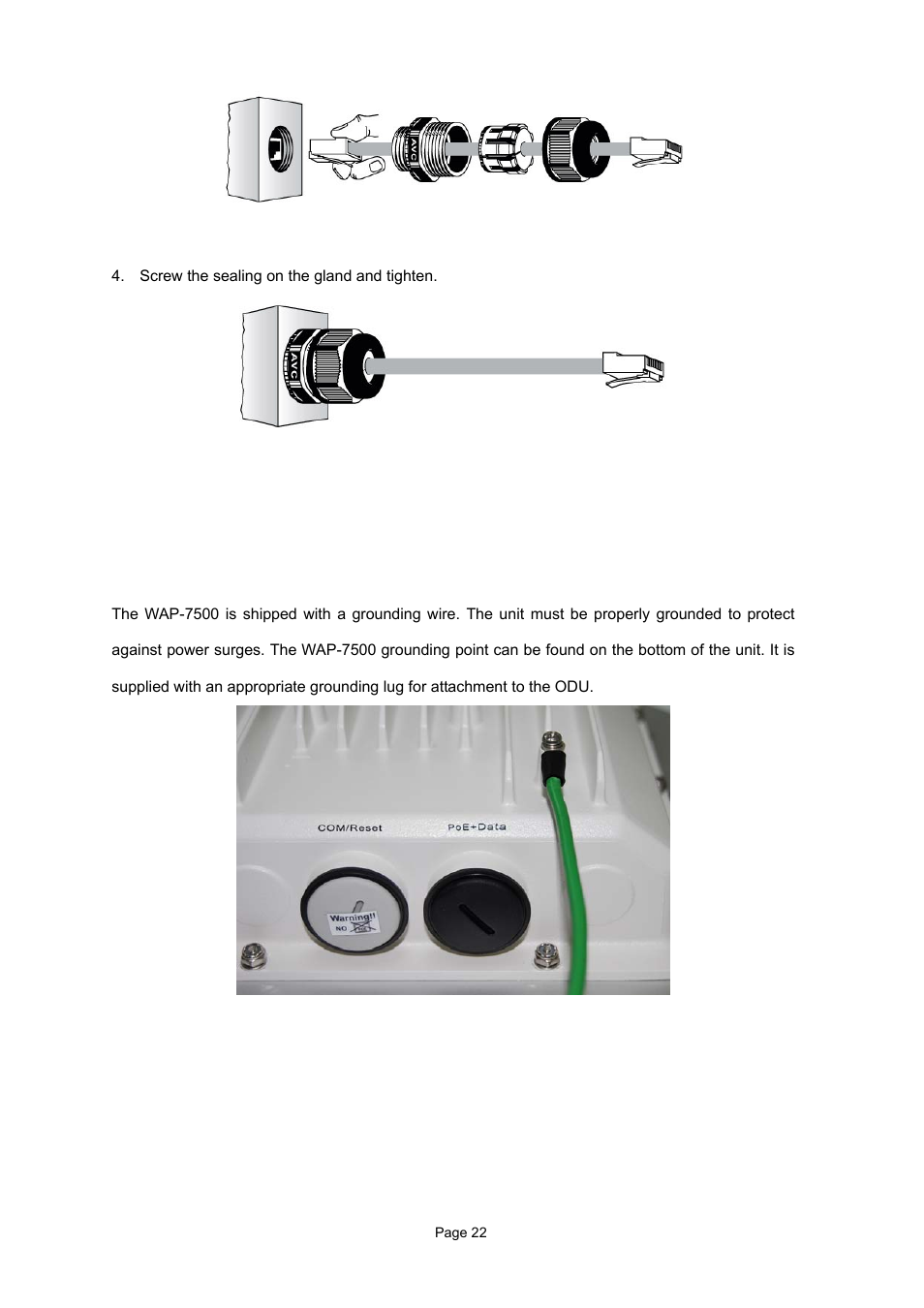 5 grounding | PLANET WAP-7500 User Manual | Page 22 / 82