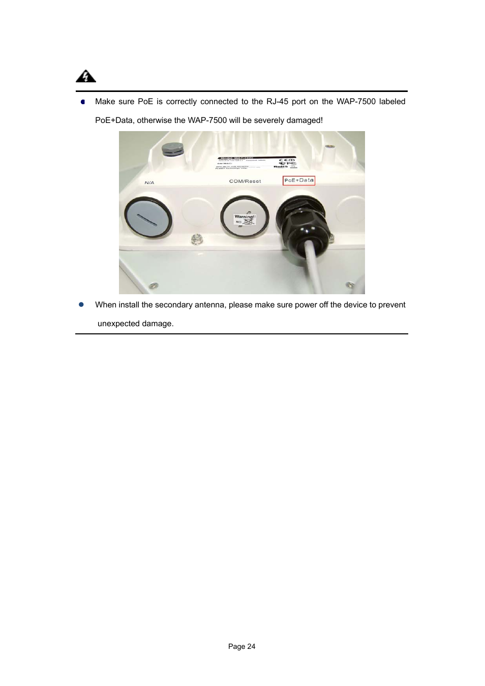 PLANET WAP-7500 User Manual | Page 24 / 82