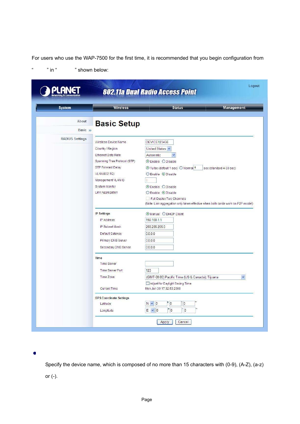 4 basic system setup | PLANET WAP-7500 User Manual | Page 28 / 82
