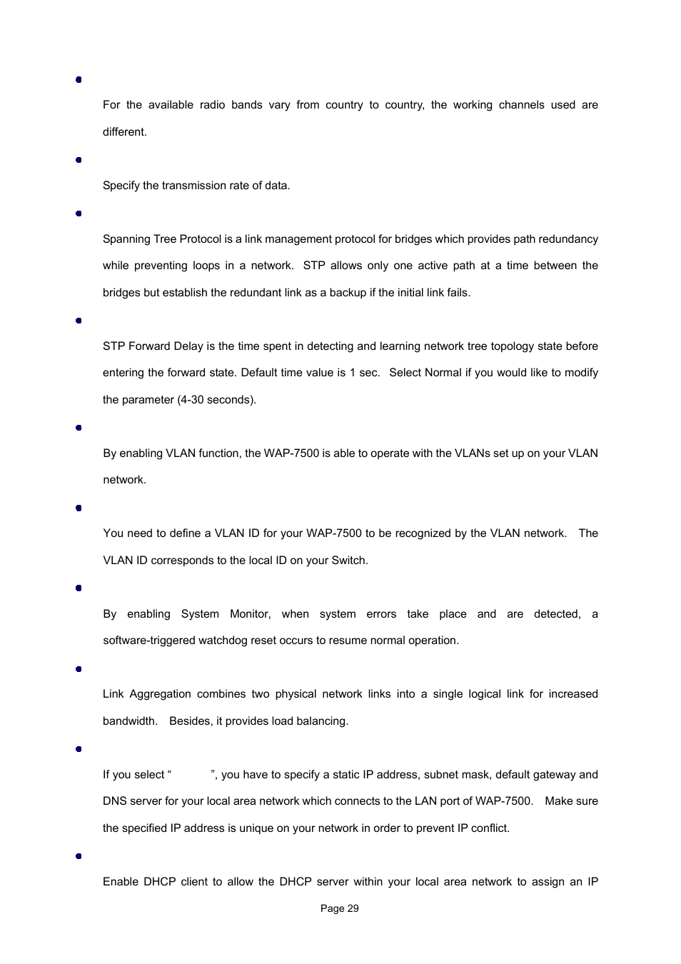 PLANET WAP-7500 User Manual | Page 29 / 82