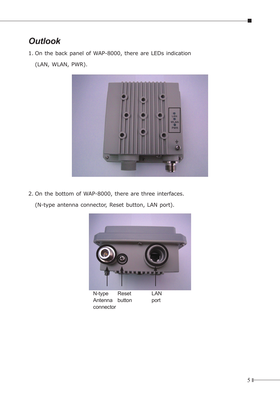 Outlook | PLANET WAP-8000 User Manual | Page 5 / 12