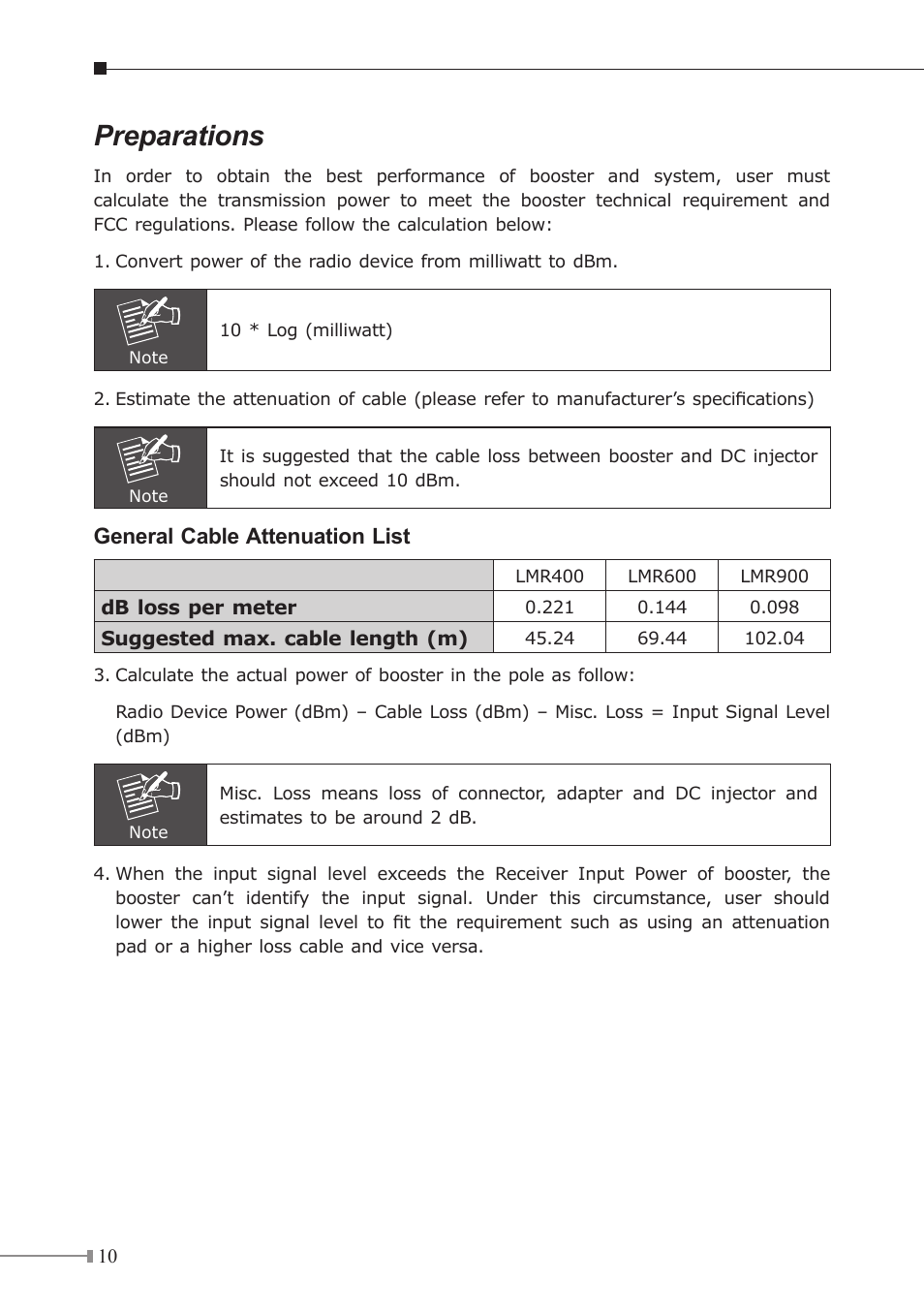 Preparations | PLANET WBT-1000 User Manual | Page 10 / 12