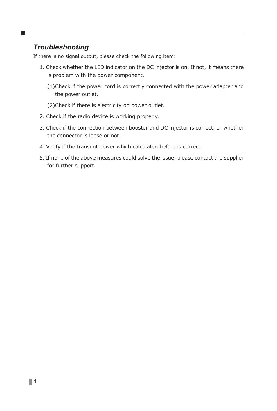 Troubleshooting | PLANET WBT-1000 User Manual | Page 8 / 10