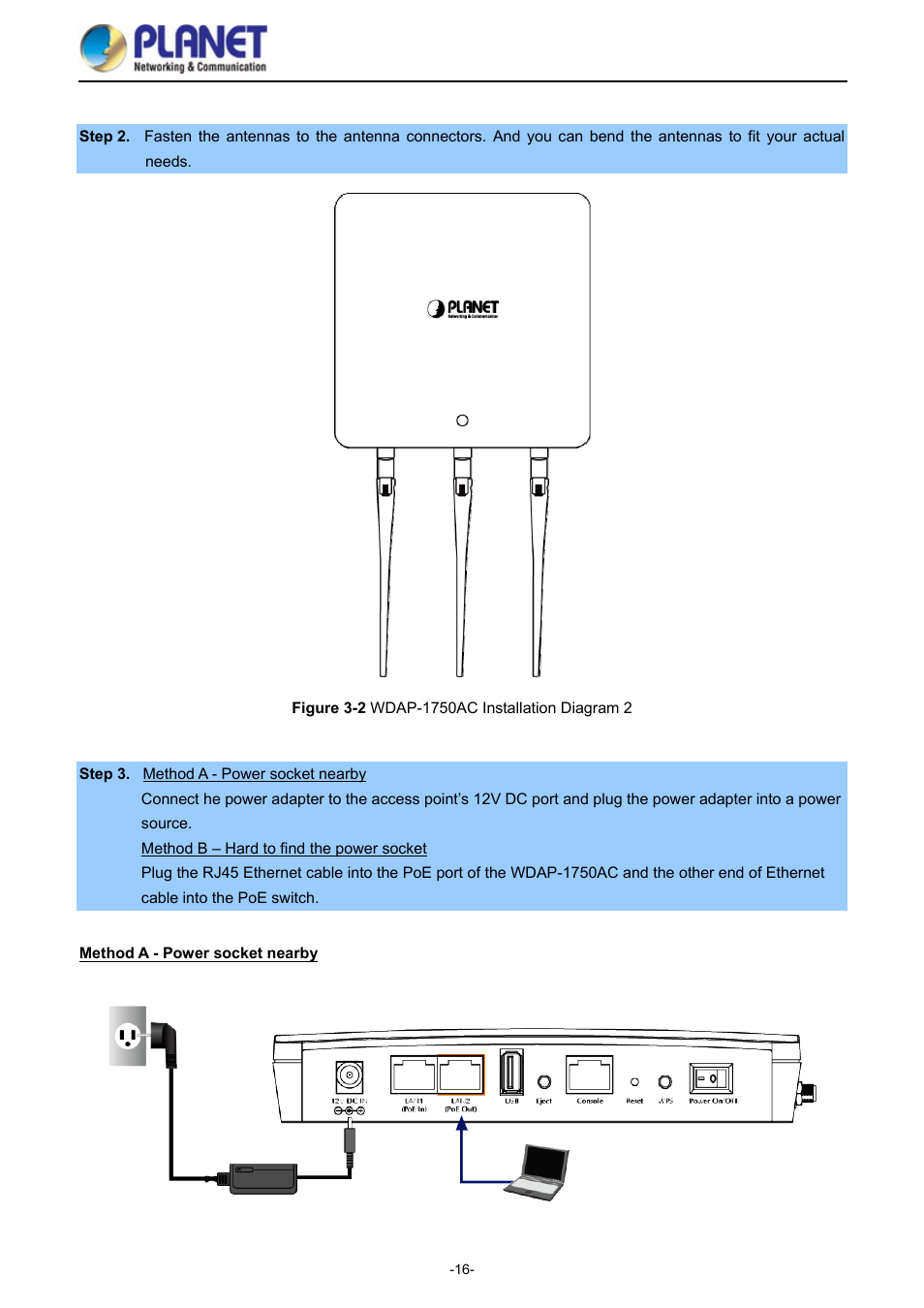 Igure, Wdap-1750ac, Nstallation | Iagram | PLANET WDAP-1750AC User Manual | Page 24 / 91