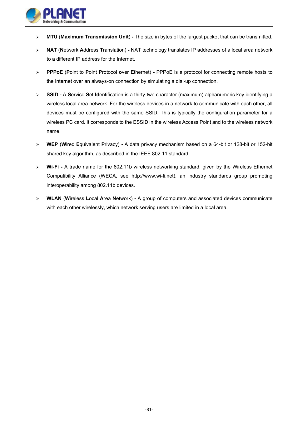 PLANET WDAP-1750AC User Manual | Page 89 / 91