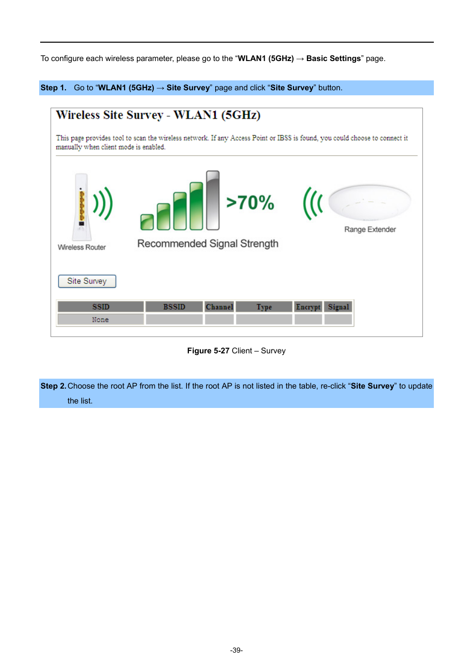 Igure, Lient, Urvey | PLANET WDAP-C7200AC User Manual | Page 48 / 129