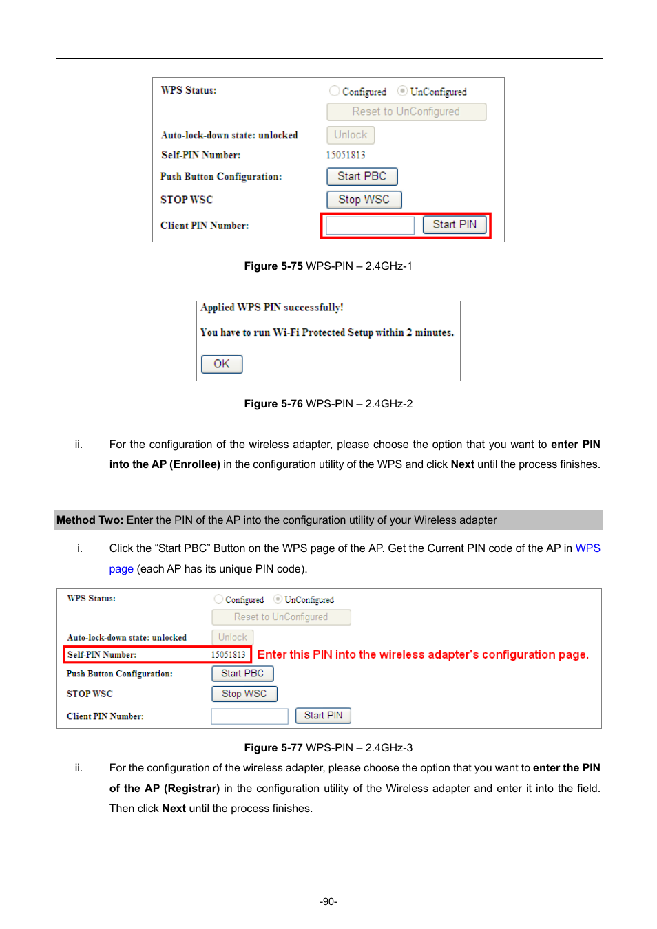 Igure, Wps-pin | PLANET WDAP-C7200AC User Manual | Page 99 / 129