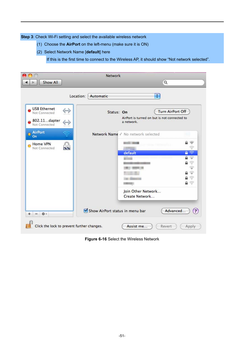 Igure, Elect the, Ireless | Etwork | PLANET WDAP-C7400 User Manual | Page 59 / 71