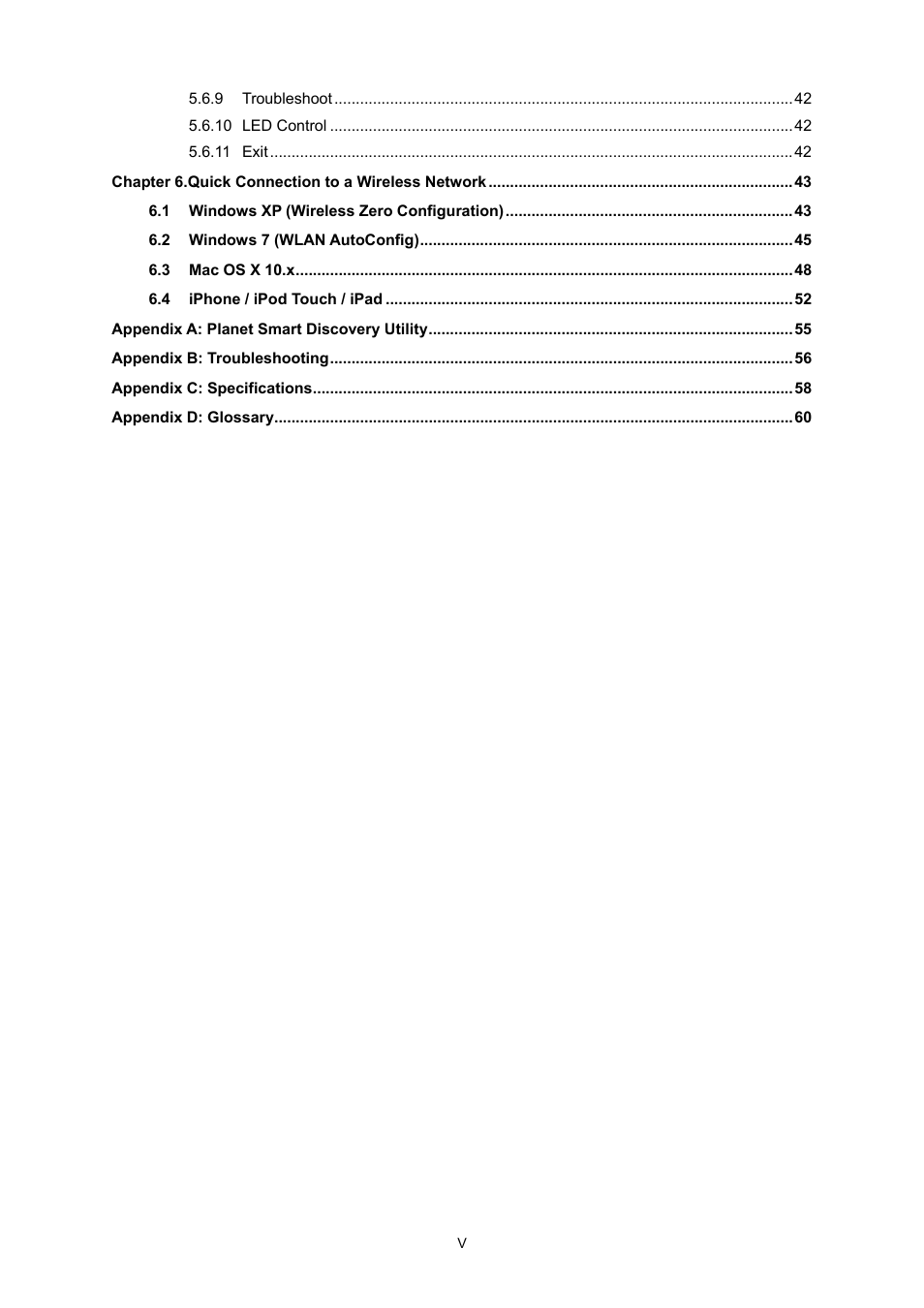 PLANET WDAP-C7400 User Manual | Page 6 / 71