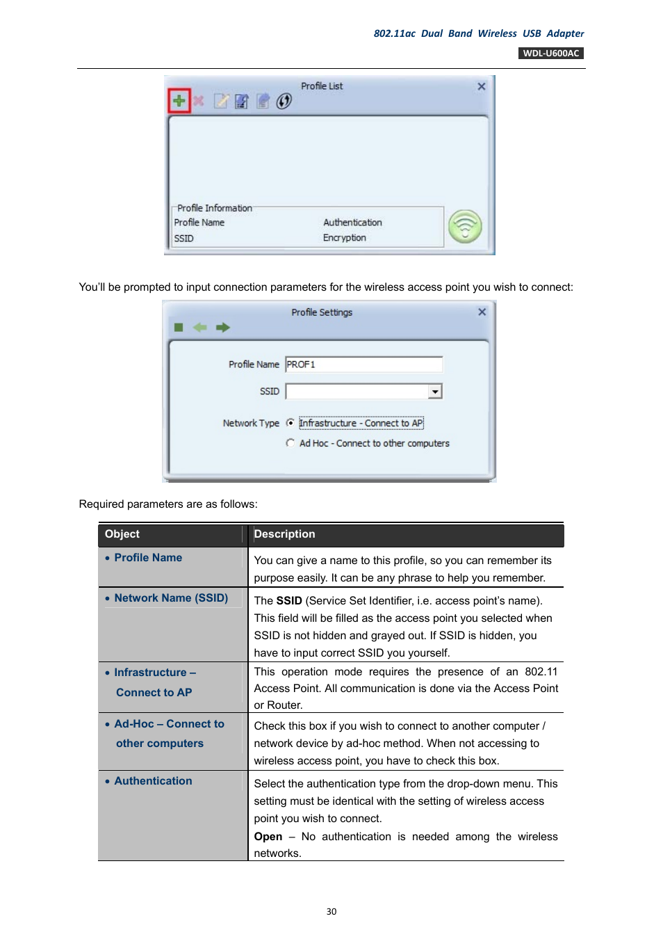 PLANET WDL-U600AC User Manual | Page 30 / 64