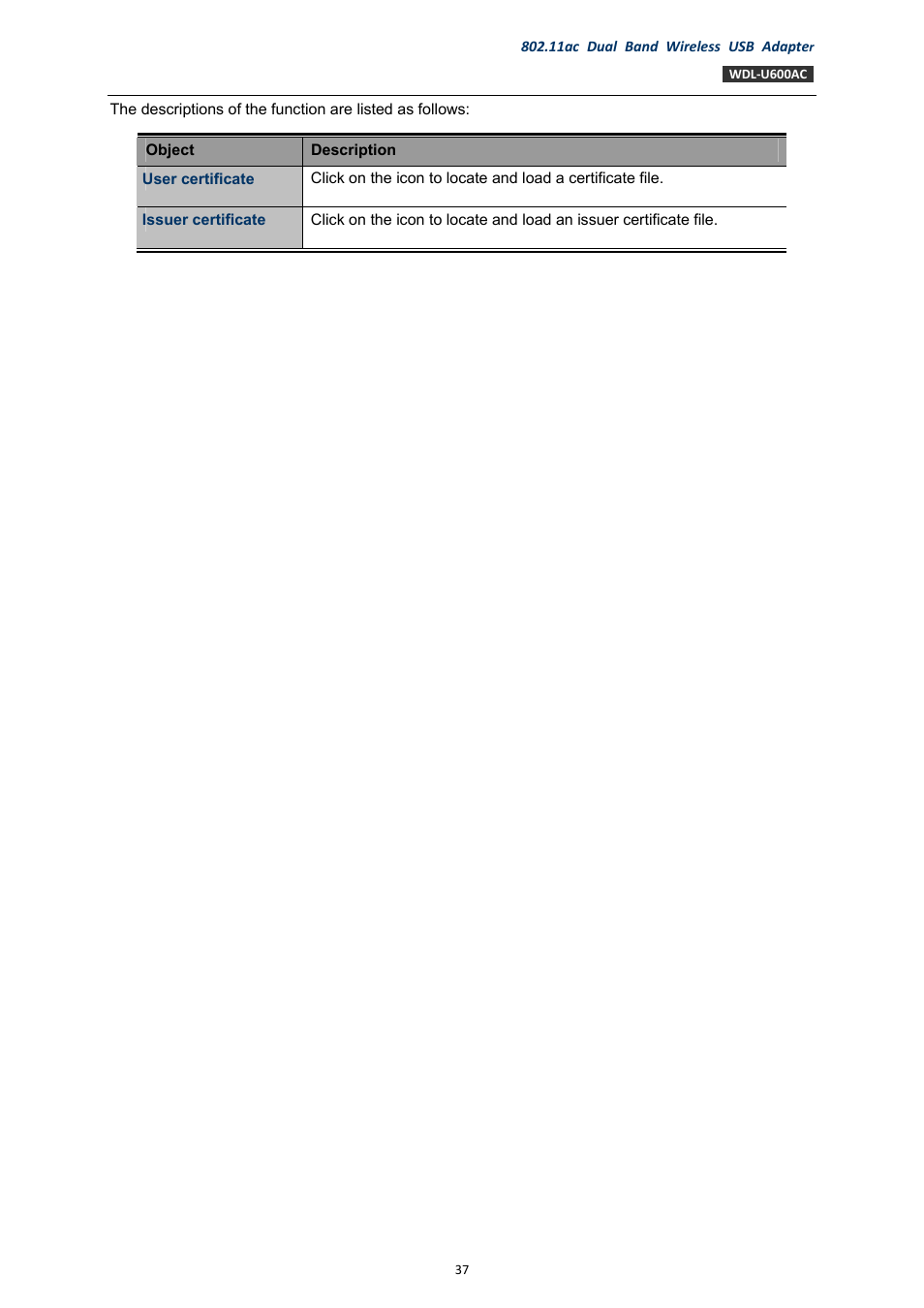 PLANET WDL-U600AC User Manual | Page 37 / 64