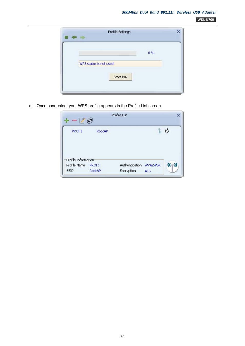 PLANET WDL-U700 User Manual | Page 46 / 67