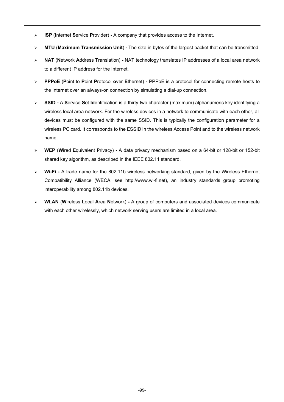 PLANET WDRT-1200AC User Manual | Page 105 / 106