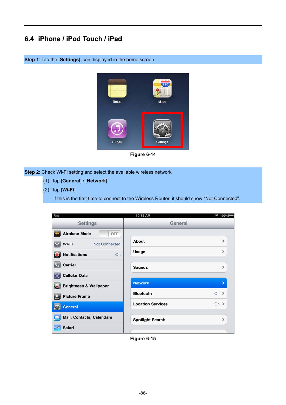 4 iphone / ipod touch / ipad, Iphone / ipod touch / ipad | PLANET WDRT-1200AC User Manual | Page 94 / 106