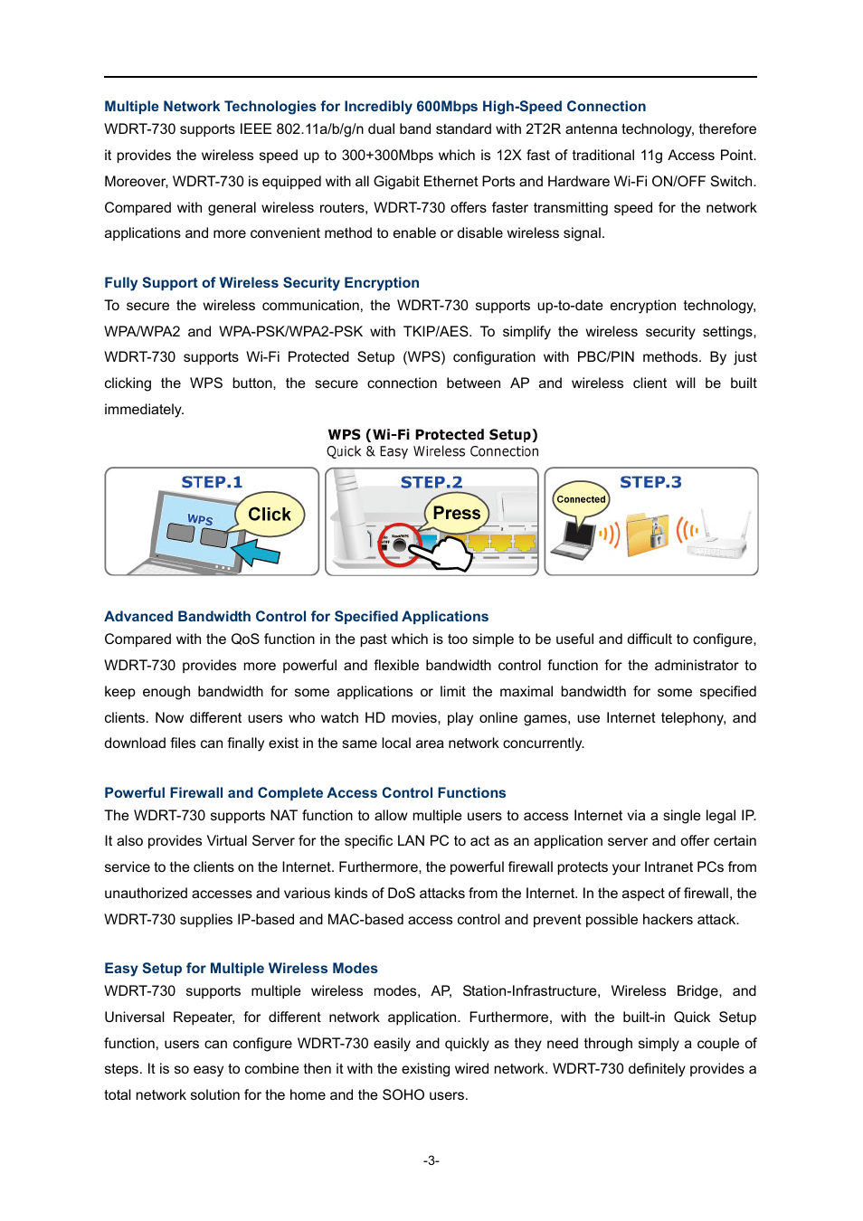 PLANET WDRT-730 User Manual | Page 10 / 105