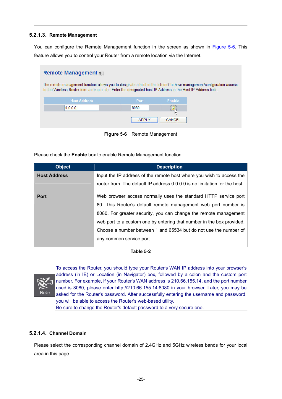 Remote management, Channel domain | PLANET WDRT-730 User Manual | Page 32 / 105