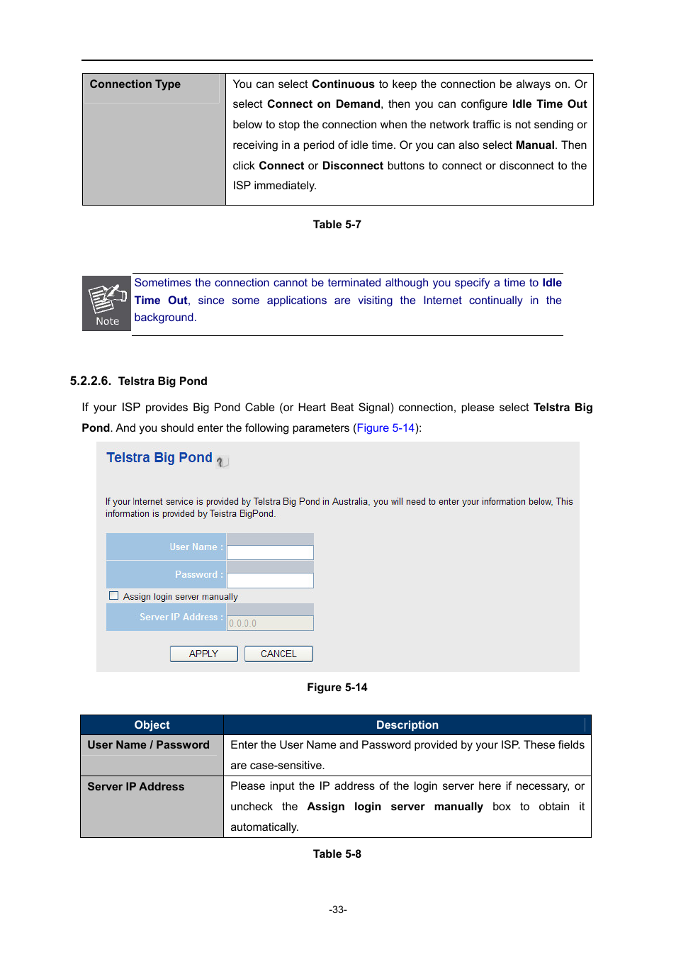 Telstra big pond | PLANET WDRT-730 User Manual | Page 40 / 105