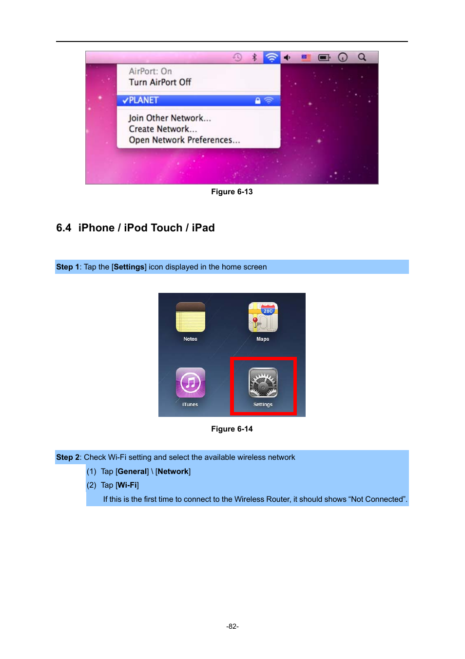 4 iphone / ipod touch / ipad, Iphone / ipod touch / ipad | PLANET WDRT-730 User Manual | Page 89 / 105