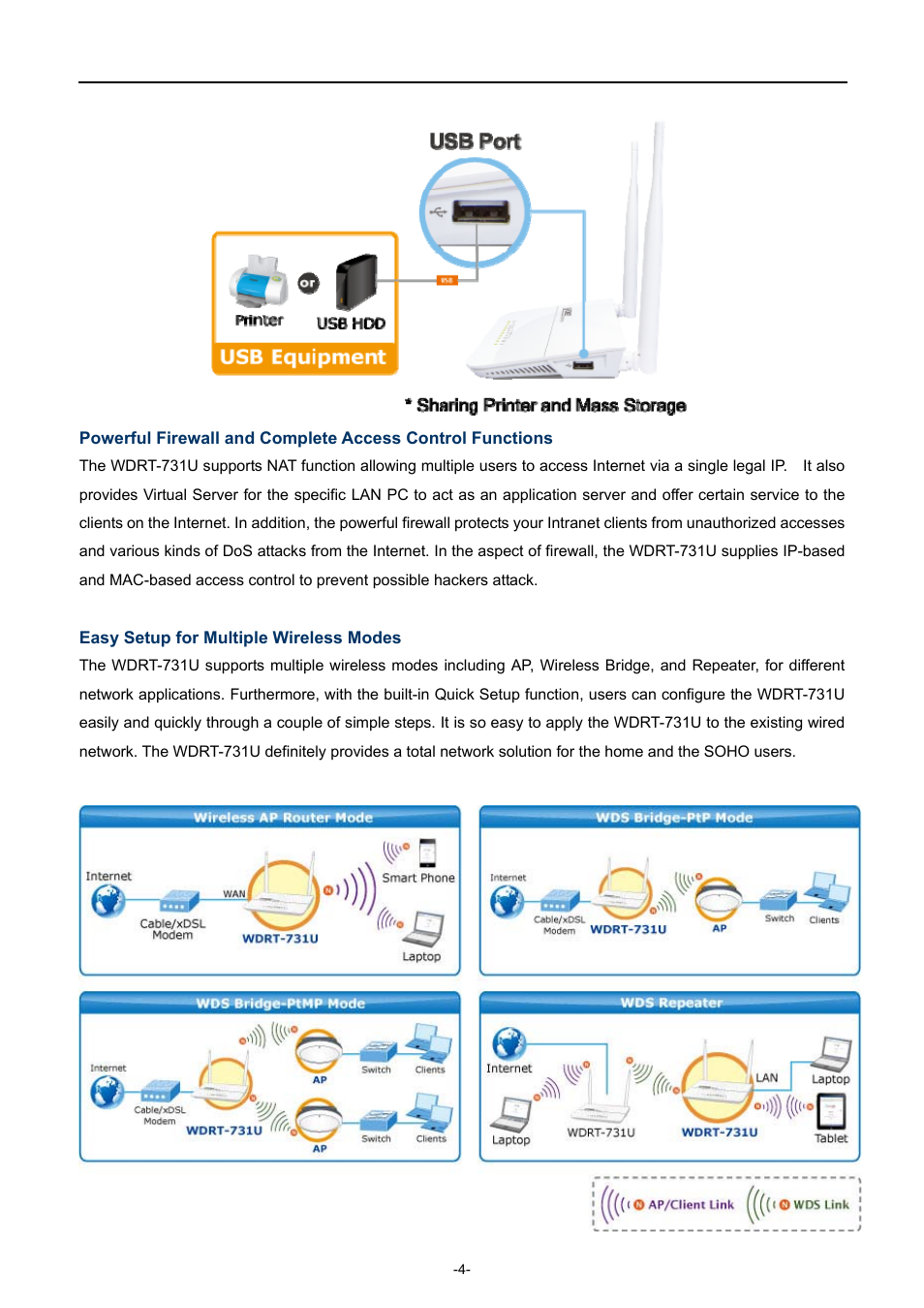 PLANET WDRT-731U User Manual | Page 10 / 133