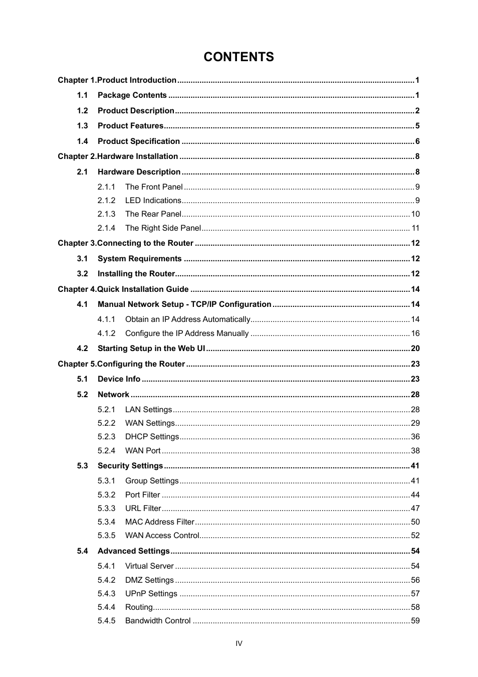 PLANET WDRT-731U User Manual | Page 5 / 133