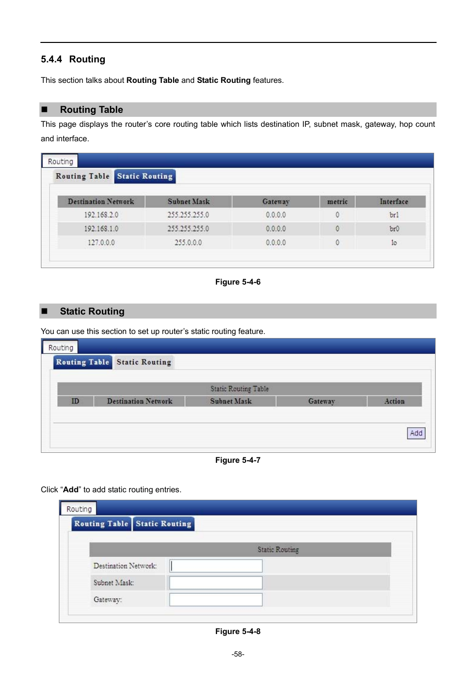 4 routing, Routing | PLANET WDRT-731U User Manual | Page 64 / 133