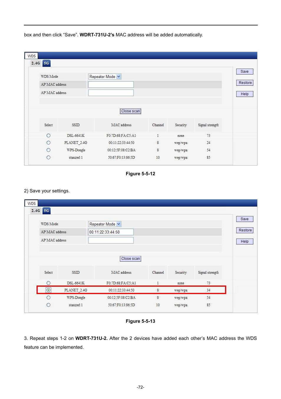 PLANET WDRT-731U User Manual | Page 78 / 133
