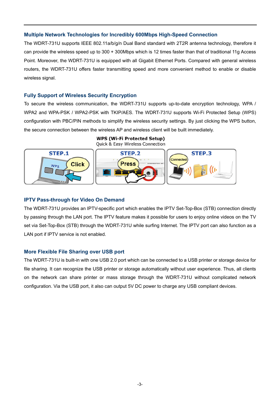 PLANET WDRT-731U User Manual | Page 9 / 133