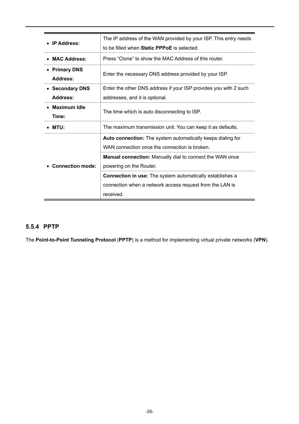 4 pptp, Pptp | PLANET WDRT-750AC User Manual | Page 41 / 90