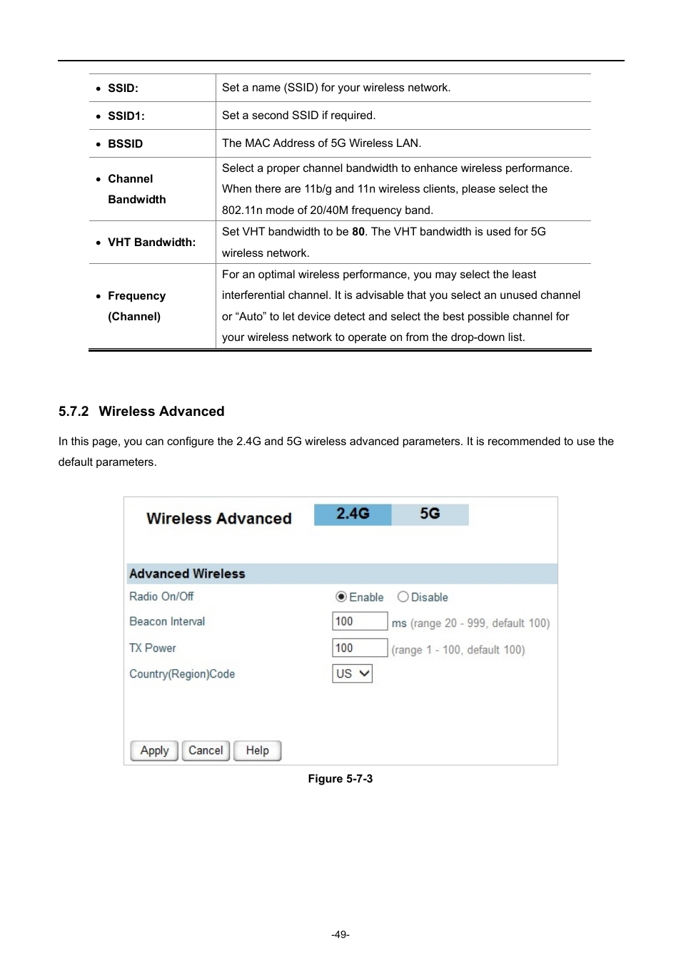 2 wireless advanced, Wireless advanced | PLANET WDRT-750AC User Manual | Page 55 / 90