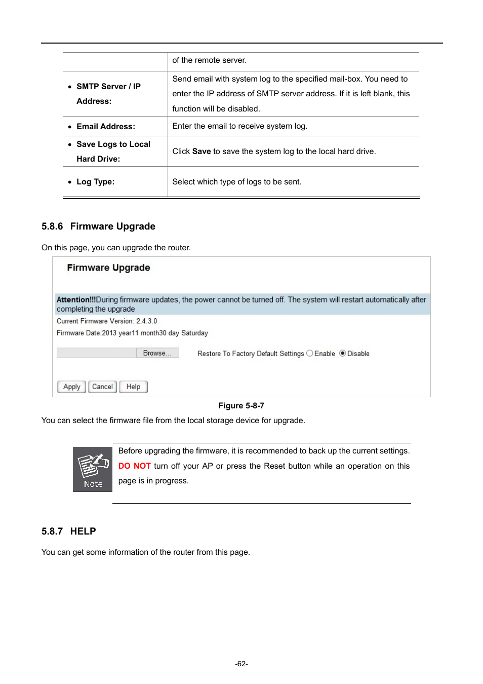 6 firmware upgrade, 7 help | PLANET WDRT-750AC User Manual | Page 68 / 90