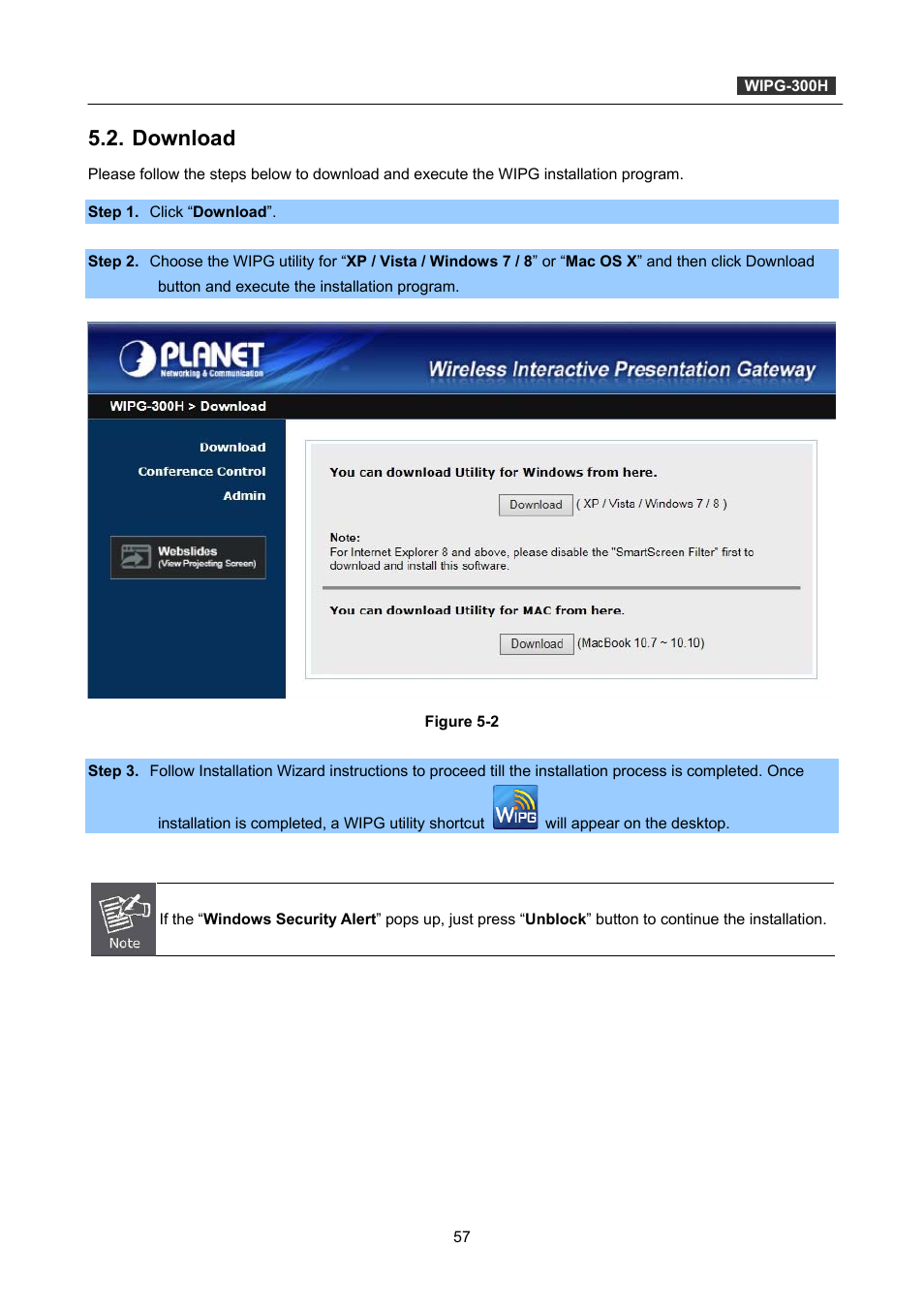 Download | PLANET WIPG-300H User Manual | Page 57 / 77