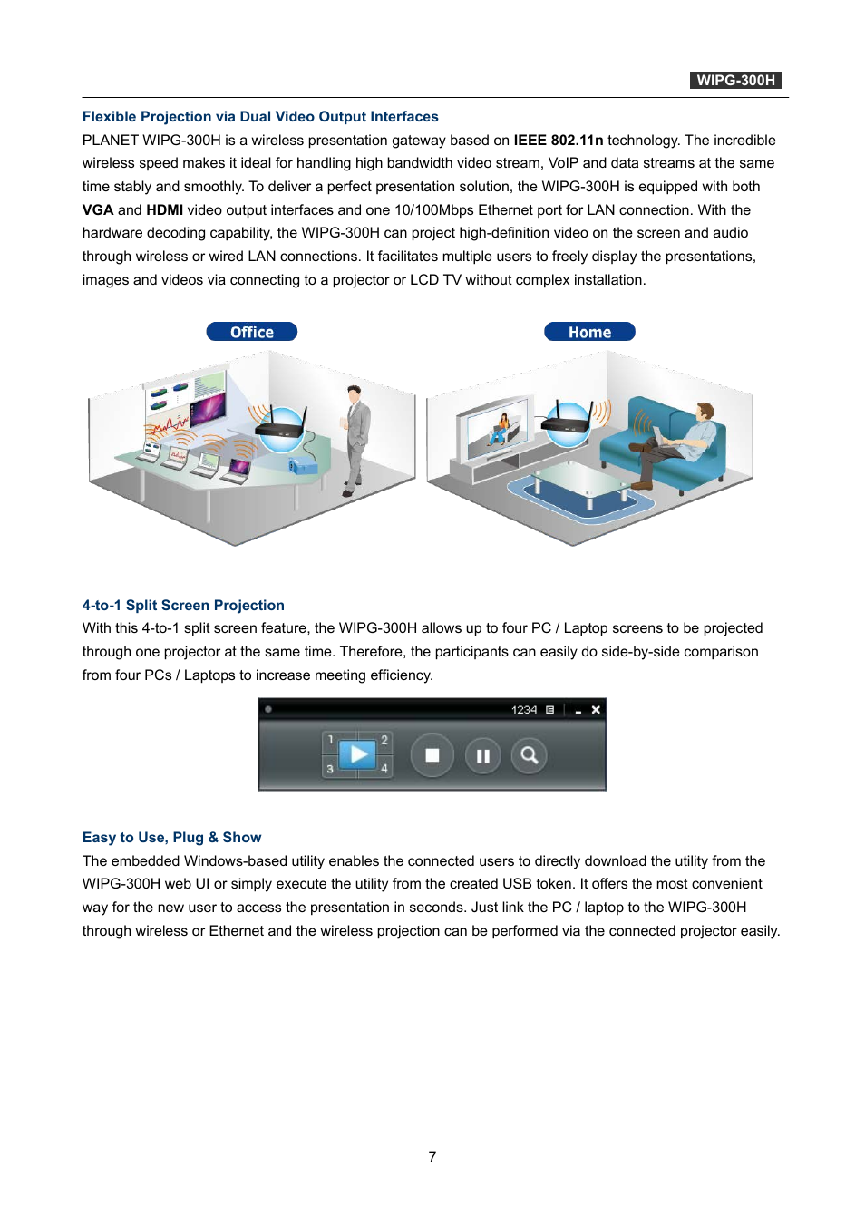 PLANET WIPG-300H User Manual | Page 7 / 77