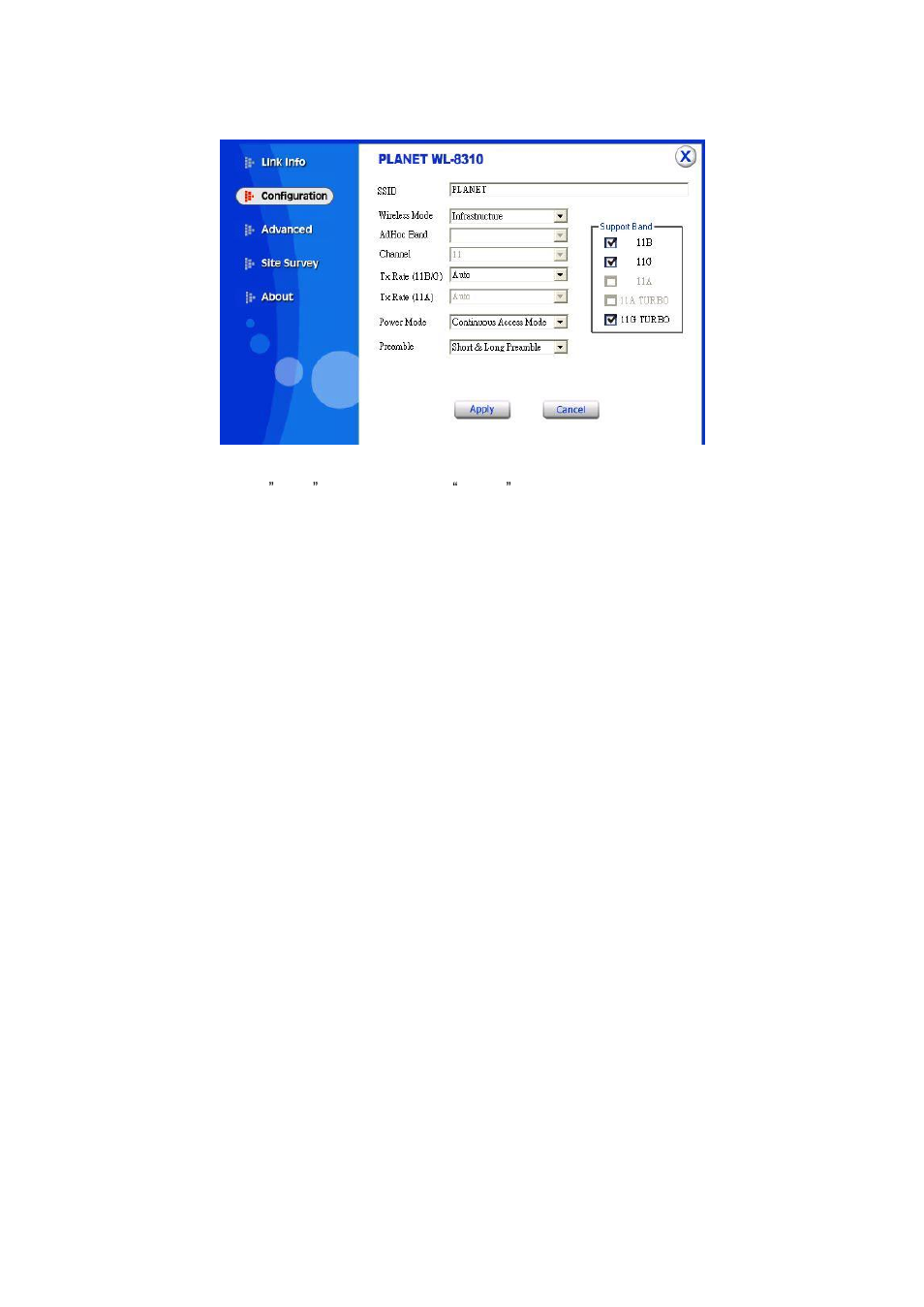 2 configuration | PLANET WL-8310 User Manual | Page 17 / 24