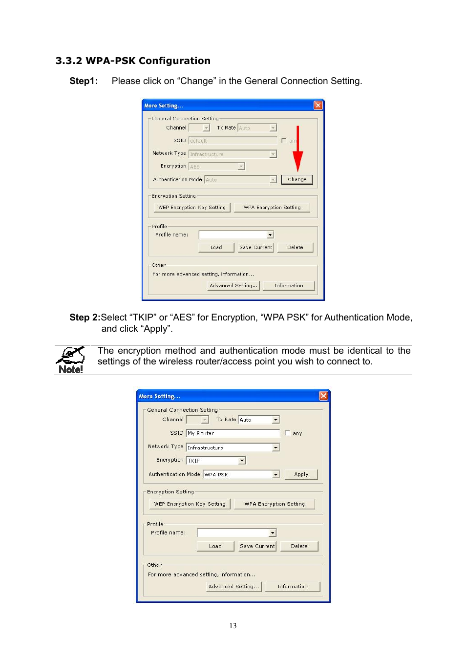 2 wpa-psk configuration | PLANET WL-U356A User Manual | Page 17 / 34