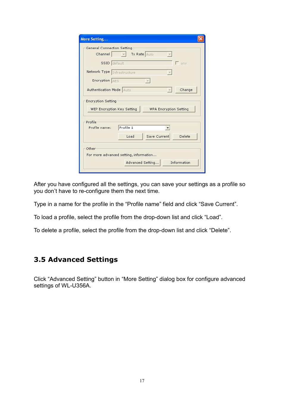 5 advanced settings | PLANET WL-U356A User Manual | Page 21 / 34