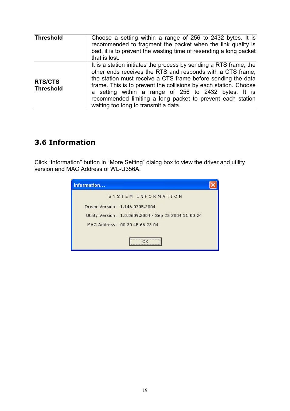 6 information | PLANET WL-U356A User Manual | Page 23 / 34