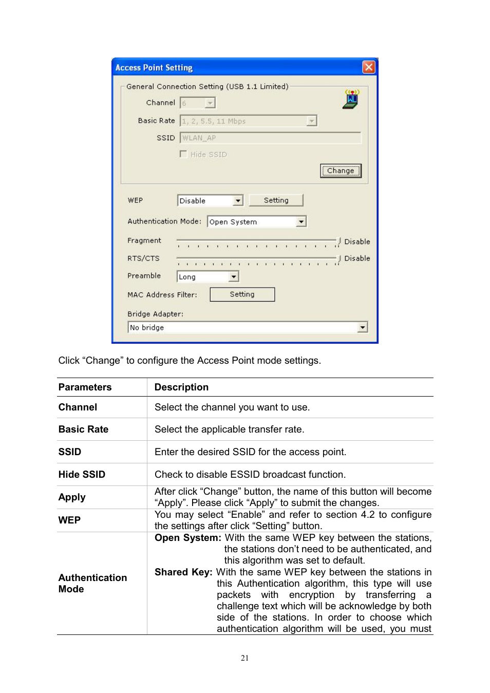 PLANET WL-U356A User Manual | Page 25 / 34