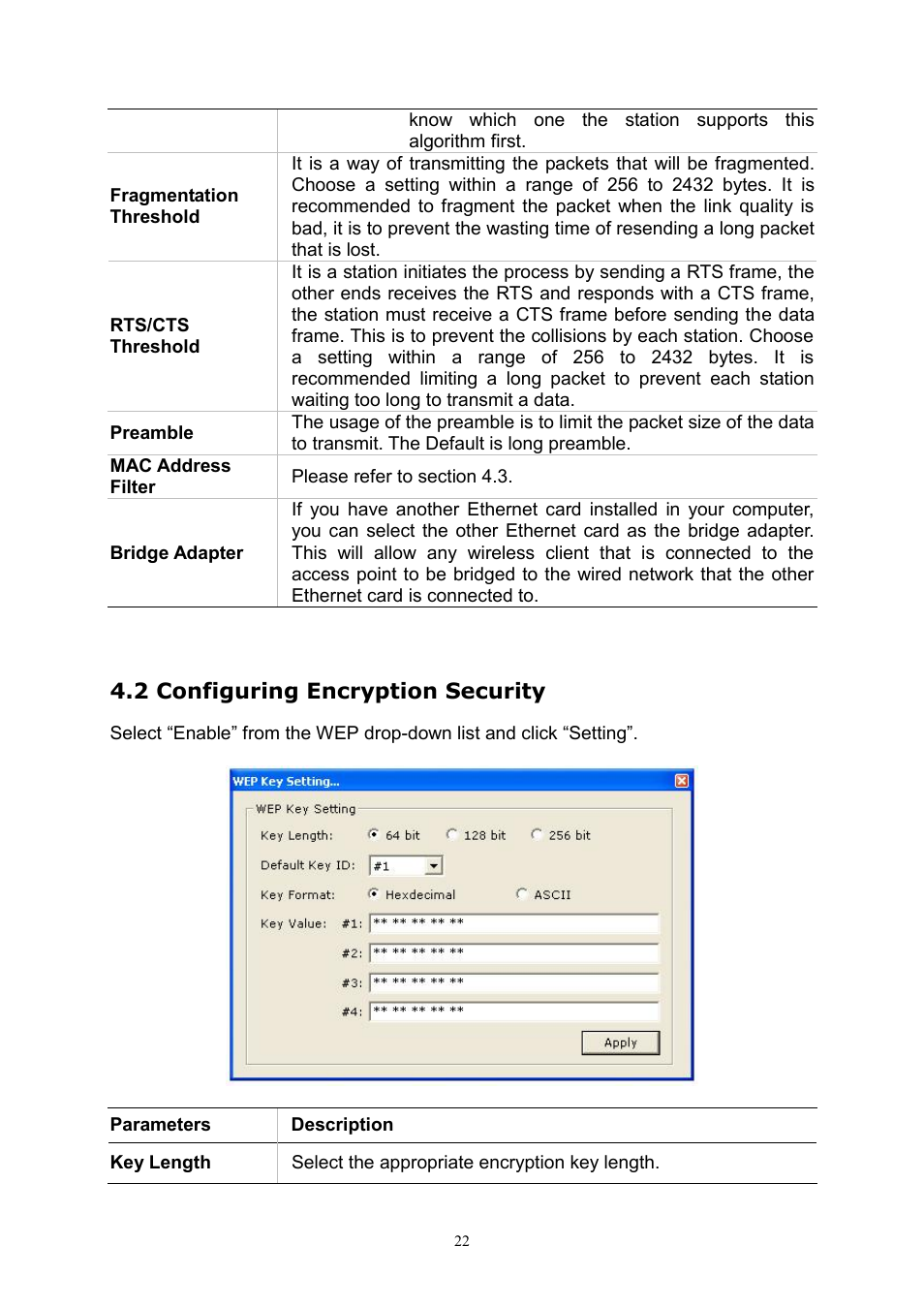 2 configuring encryption security | PLANET WL-U356A User Manual | Page 26 / 34