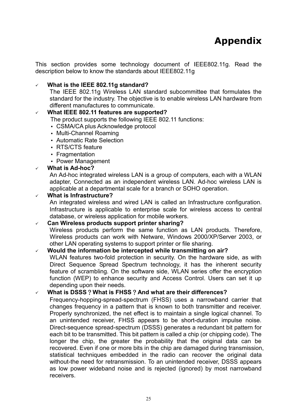 Appendix | PLANET WL-U356A User Manual | Page 29 / 34