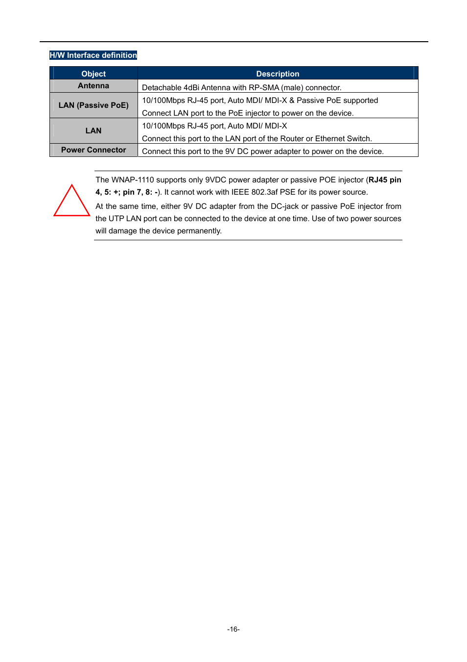 PLANET WNAP-1110 User Manual | Page 16 / 112