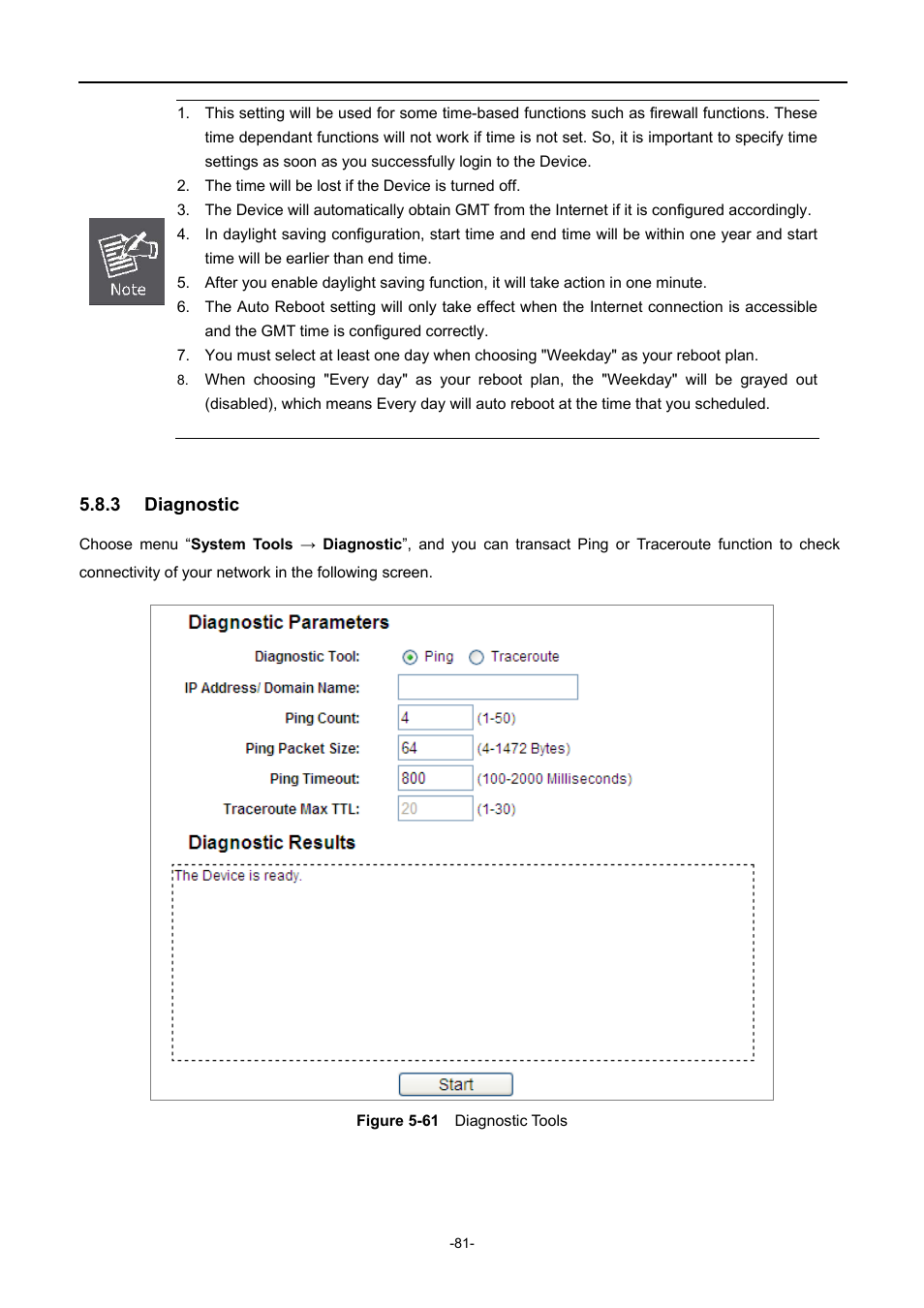 3 diagnostic, Diagnostic, Igure | Iagnostic, Ools | PLANET WNAP-1110 User Manual | Page 81 / 112