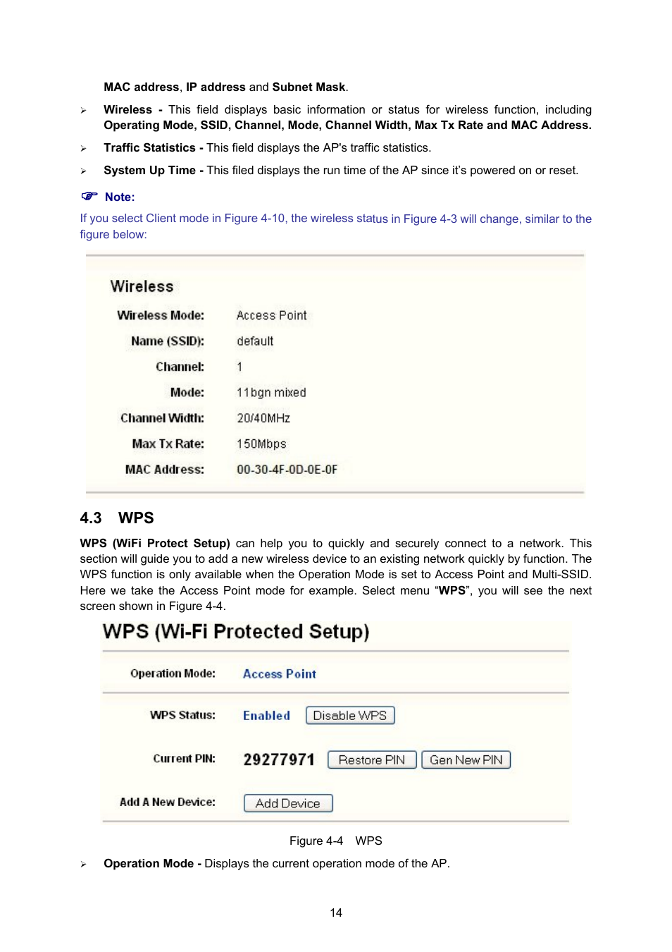 3 wps | PLANET WNAP-1110 User Manual | Page 20 / 70