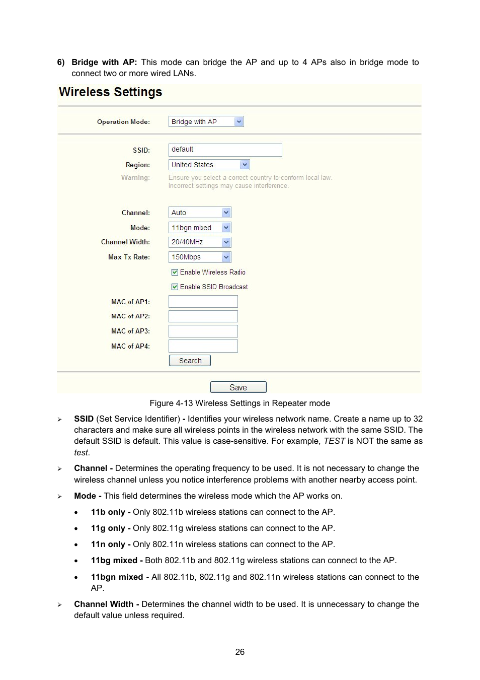 PLANET WNAP-1110 User Manual | Page 32 / 70