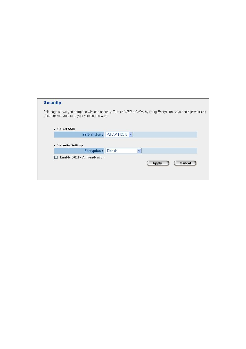 5 security, Security | PLANET WNAP-1120 User Manual | Page 31 / 49